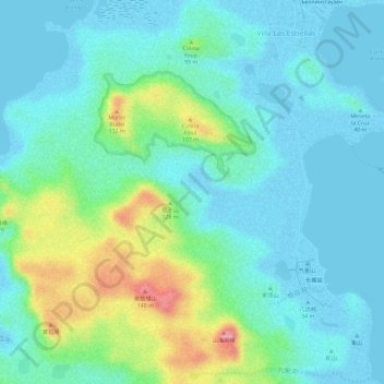 Saunders Valley topographic map, elevation, terrain