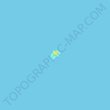 Gato Island topographic map, elevation, terrain