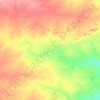 Motloutse River topographic map, elevation, terrain