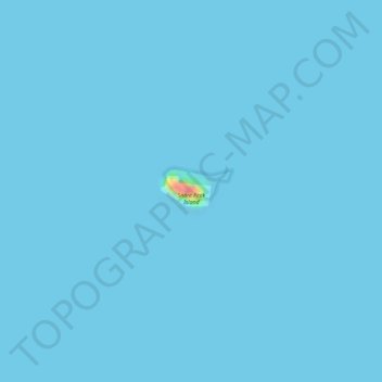 Snare Peak Island topographic map, elevation, terrain