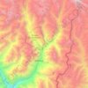 Lachung Chu topographic map, elevation, terrain