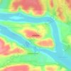 Mandhata topographic map, elevation, terrain