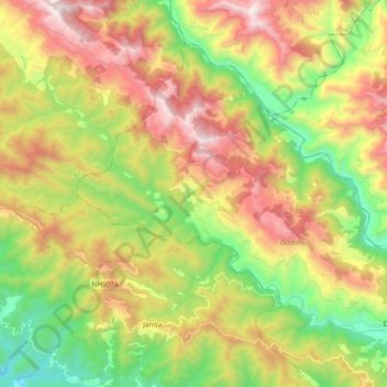 Jalal topographic map, elevation, terrain