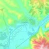 Кузедеево topographic map, elevation, terrain