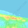 Playa Mar Chiquita topographic map, elevation, terrain
