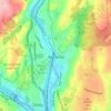 Ansonia topographic map, elevation, terrain