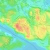 Romanen topographic map, elevation, terrain