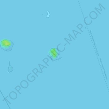 Pulau Bidadari topographic map, elevation, terrain