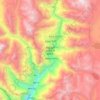 西藏山南勒布沟旅游景区 topographic map, elevation, terrain