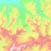 Matanuska Glacier topographic map, elevation, terrain