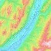 Vallée du Grésivaudan topographic map, elevation, terrain