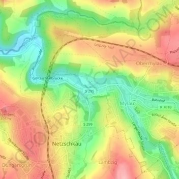 Limbach topographic map, elevation, terrain
