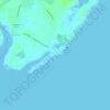 Vano beach topographic map, elevation, terrain