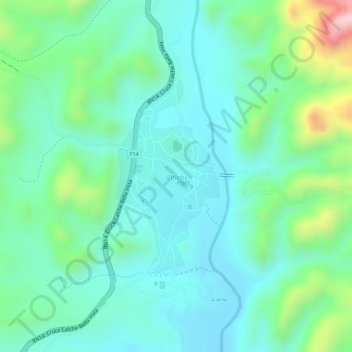 Vitichi topographic map, elevation, terrain