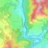 Riu Anoia topographic map, elevation, terrain