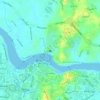 Astana topographic map, elevation, terrain