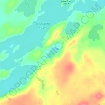 Thermal Lake topographic map, elevation, terrain