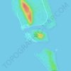 Leleboon Island topographic map, elevation, terrain