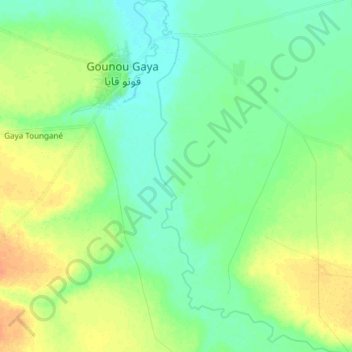 Kabia topographic map, elevation, terrain