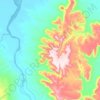 Cockburn Range topographic map, elevation, terrain