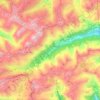Bedrettotal topographic map, elevation, terrain