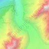 Mer de Glace topographic map, elevation, terrain