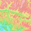 Neelum River topographic map, elevation, terrain