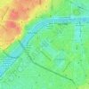 Field of Mars topographic map, elevation, terrain