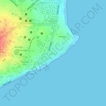 VUDA Park topographic map, elevation, terrain