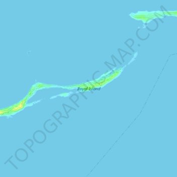 Royal Island topographic map, elevation, terrain