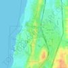 Caesarea topographic map, elevation, terrain