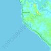 Hikkaduwa topographic map, elevation, terrain