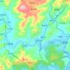霍童溪 topographic map, elevation, terrain