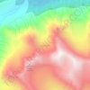 Map Glacier topographic map, elevation, terrain