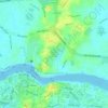 Sarawak Botanical Garden topographic map, elevation, terrain