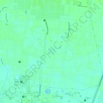 Shaaheed vir rushikesh park topographic map, elevation, terrain
