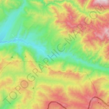 Vijaynagar topographic map, elevation, terrain