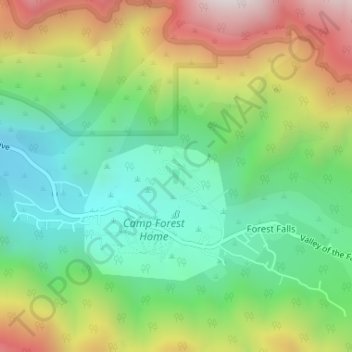 Lake Mears topographic map, elevation, terrain