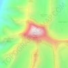 冈仁波齐 topographic map, elevation, terrain