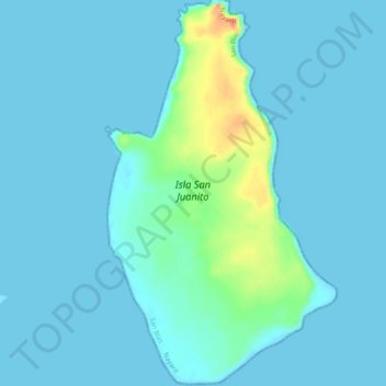 San Juanito topographic map, elevation, terrain