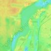 Straussee topographic map, elevation, terrain
