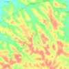 Limite de la Forêt clasée de Sanaimbo topographic map, elevation, terrain