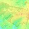 Cambourne topographic map, elevation, terrain