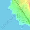Playa Caballeros topographic map, elevation, terrain
