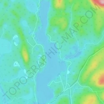 Lac du Corbeau topographic map, elevation, terrain