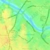 Residency topographic map, elevation, terrain