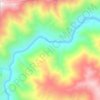 Zanskar topographic map, elevation, terrain