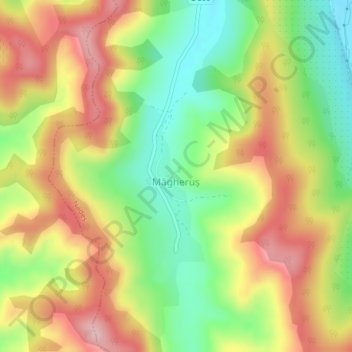 Maniersch topographic map, elevation, terrain