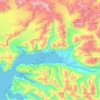 Valdez topographic map, elevation, terrain