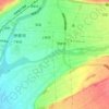 三峰川 topographic map, elevation, terrain